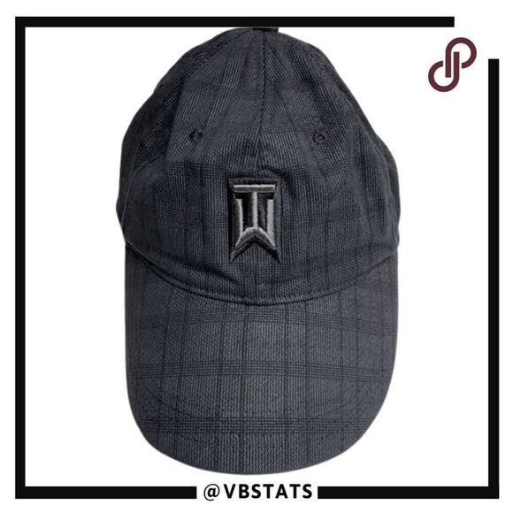 Nike Men's Plaid Tiger Woods Collection Baseball Cap Gray One Size - Picture 1 of 7